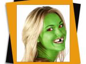 How to create black teeth, red eyes, and green skin