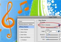 How to change the color of drop shadows